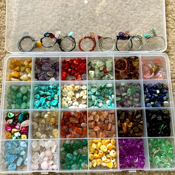 Stones for jewelry making kit * does not include wire. - Picture 1 of 5